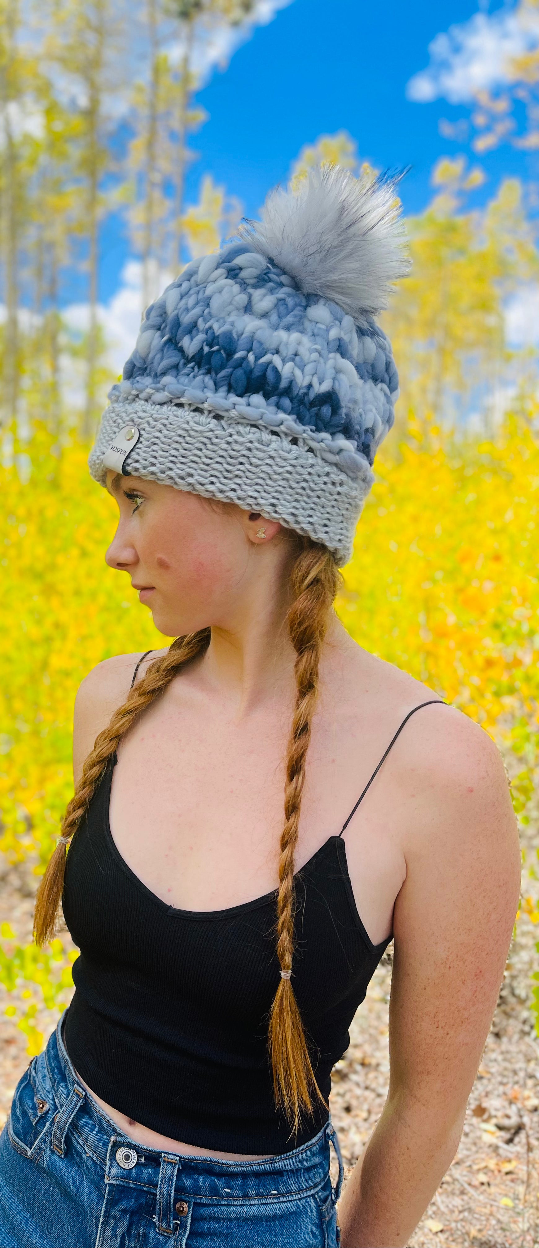 The Slate and Blue Beanie
