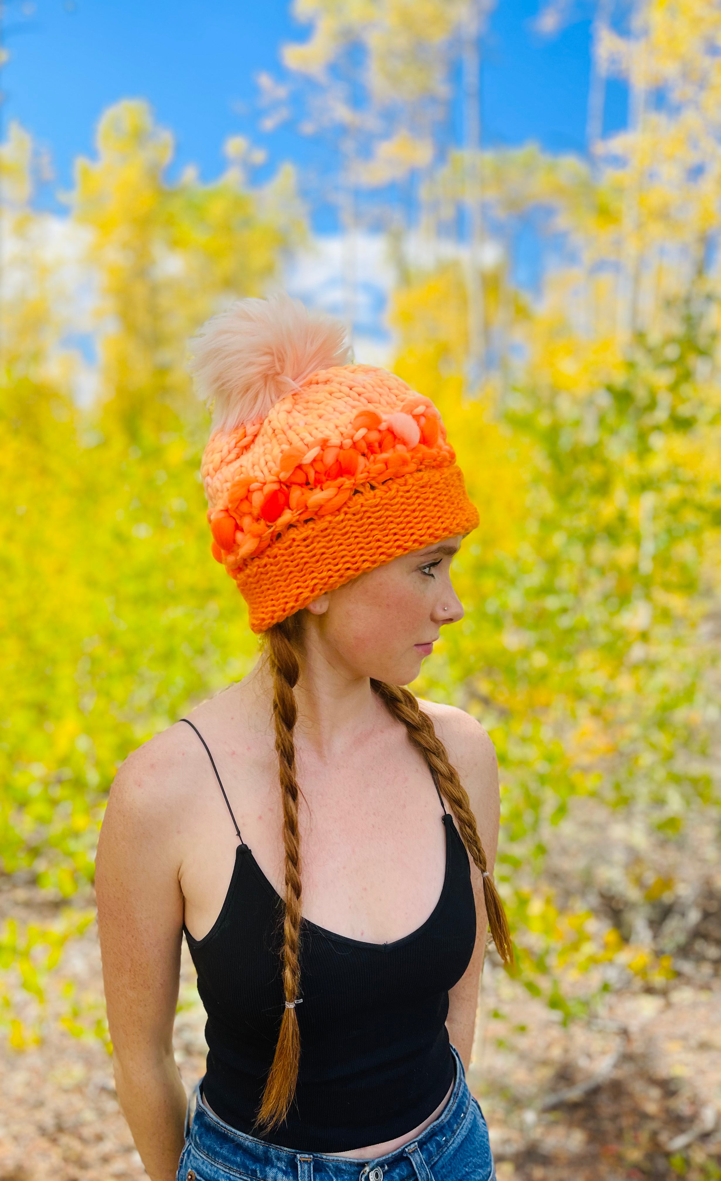 The Neon Orange but Peach Beanie