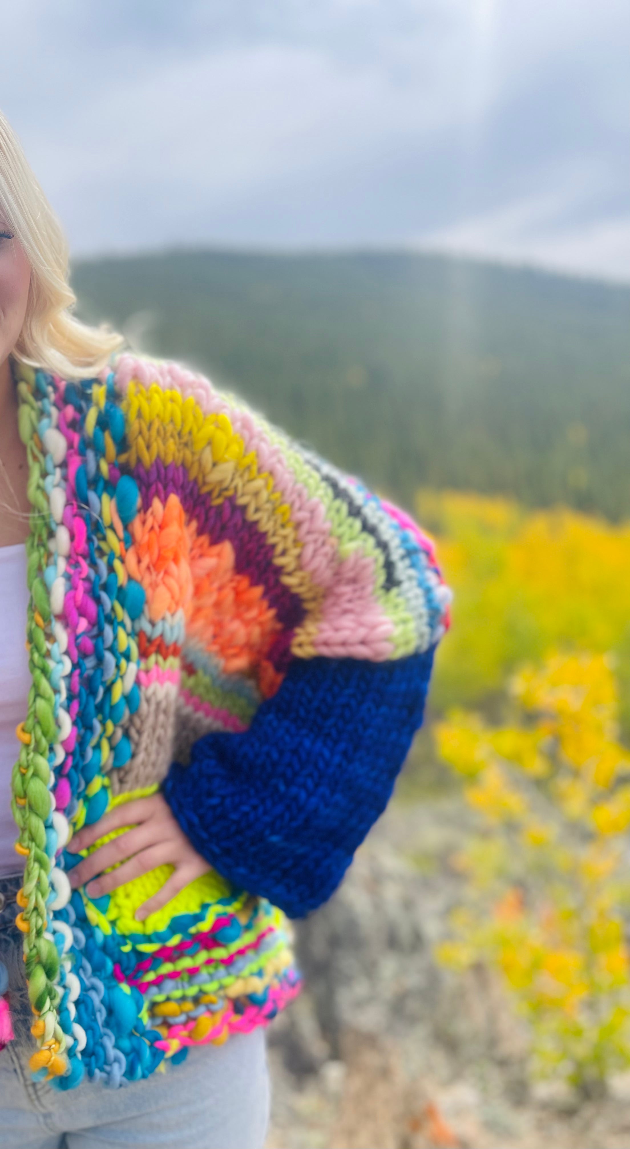 A Big Touch of Blue Sweater