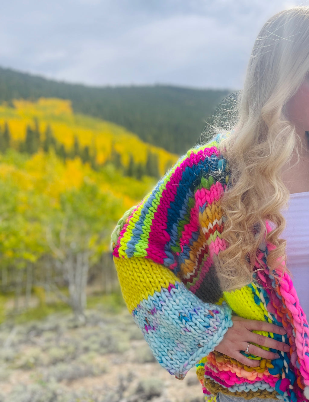 A Big Touch of Blue Sweater