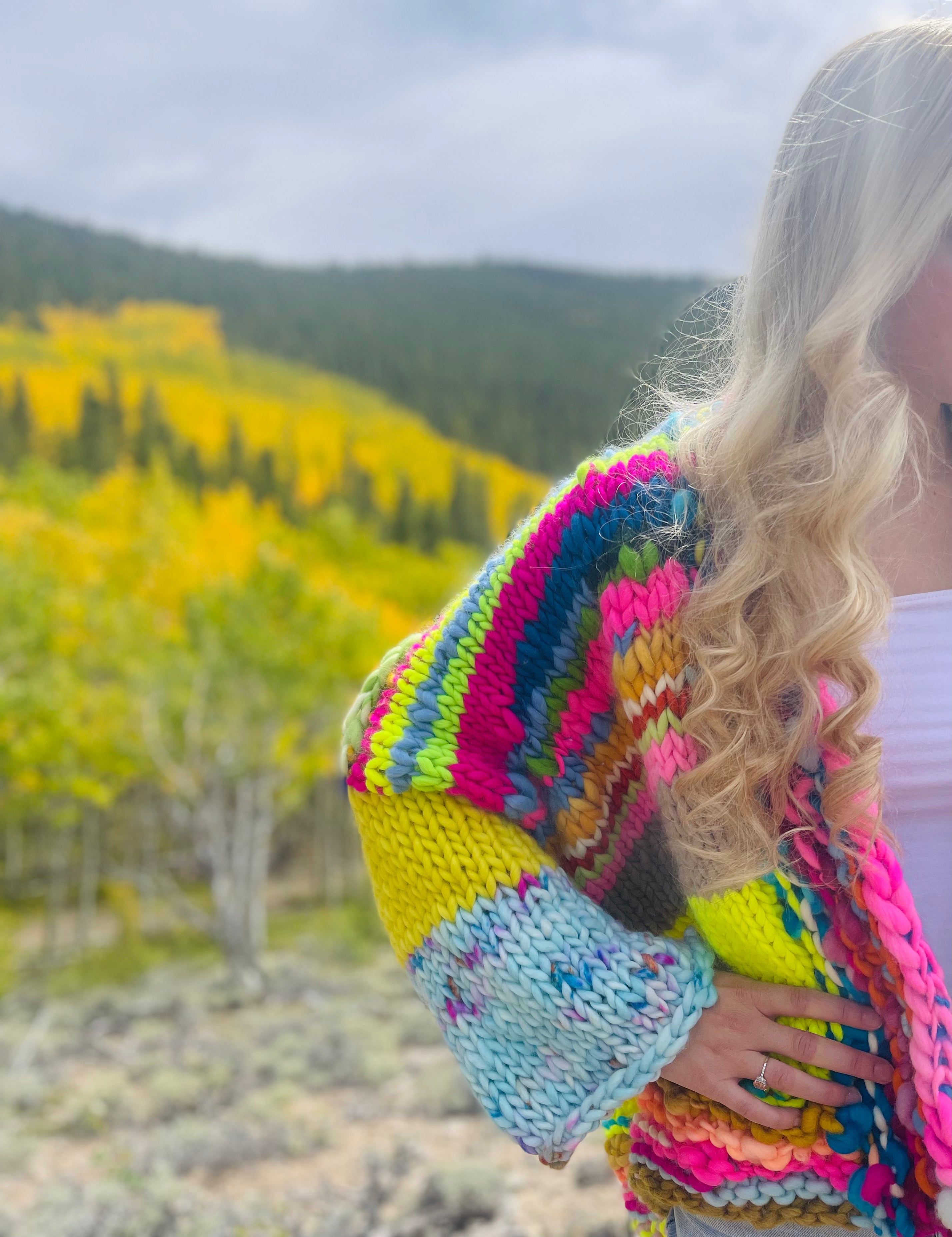 A Big Touch of Blue Sweater