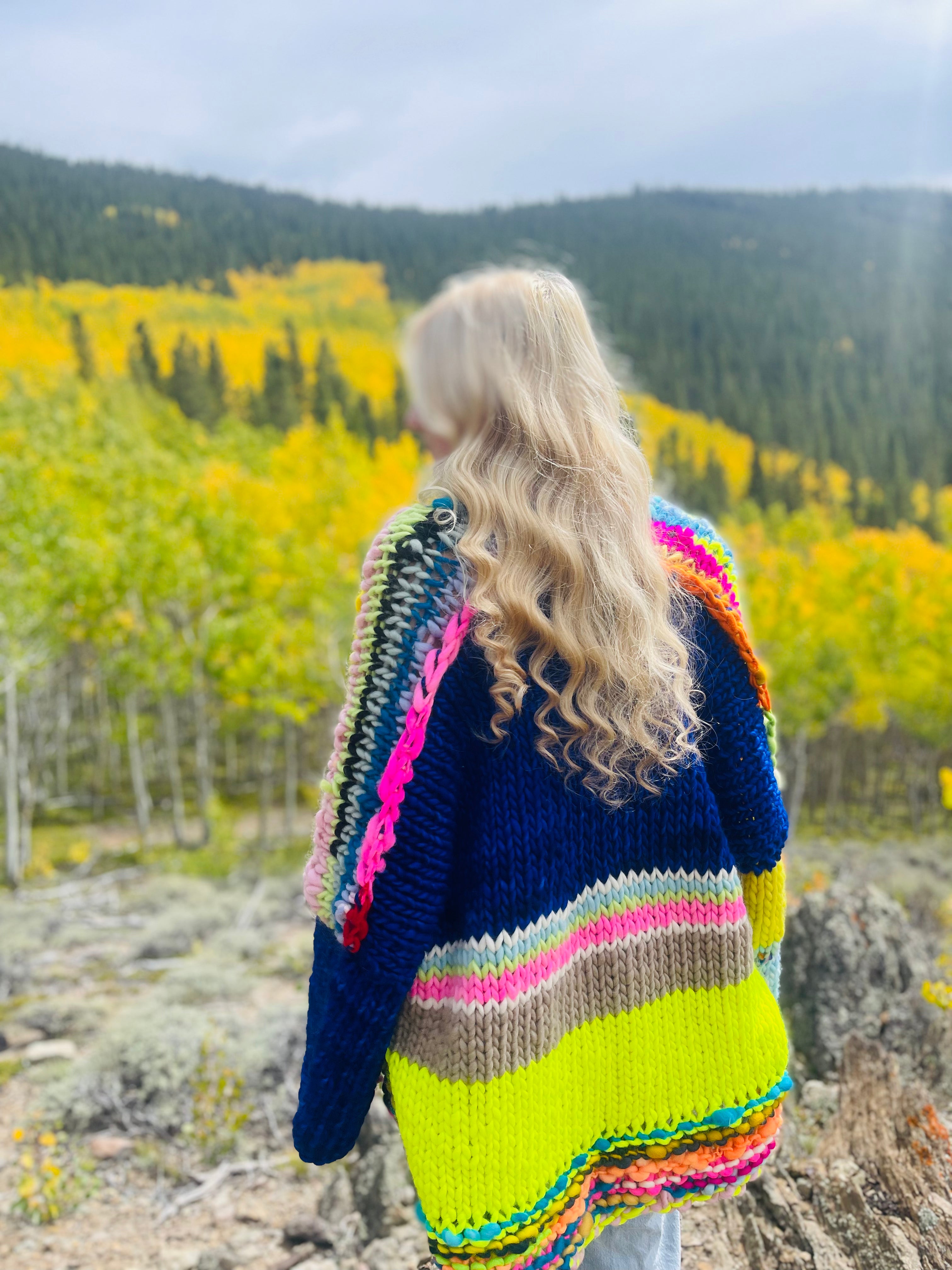 A Big Touch of Blue Sweater