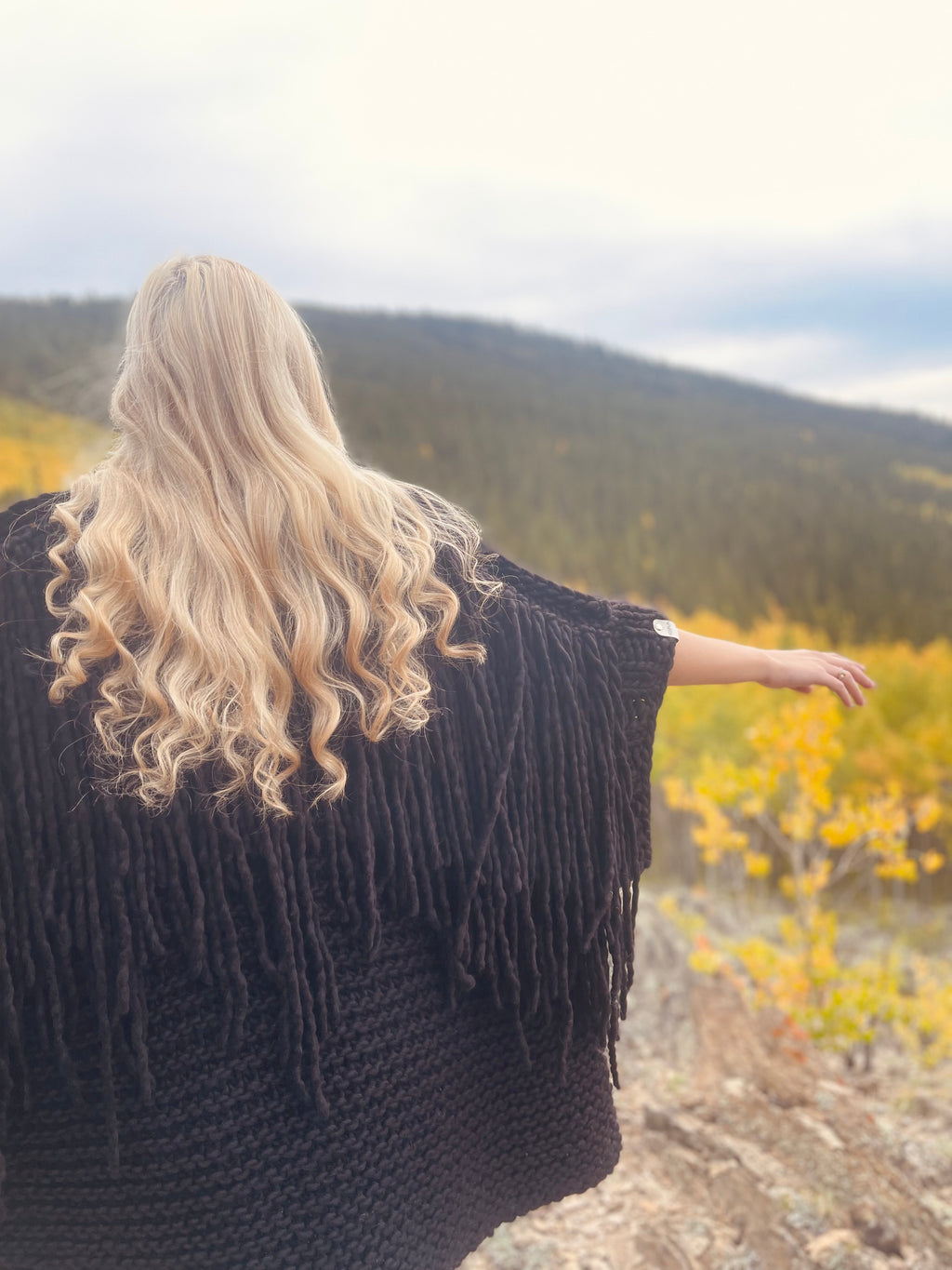 Midnight Fringe Sweater