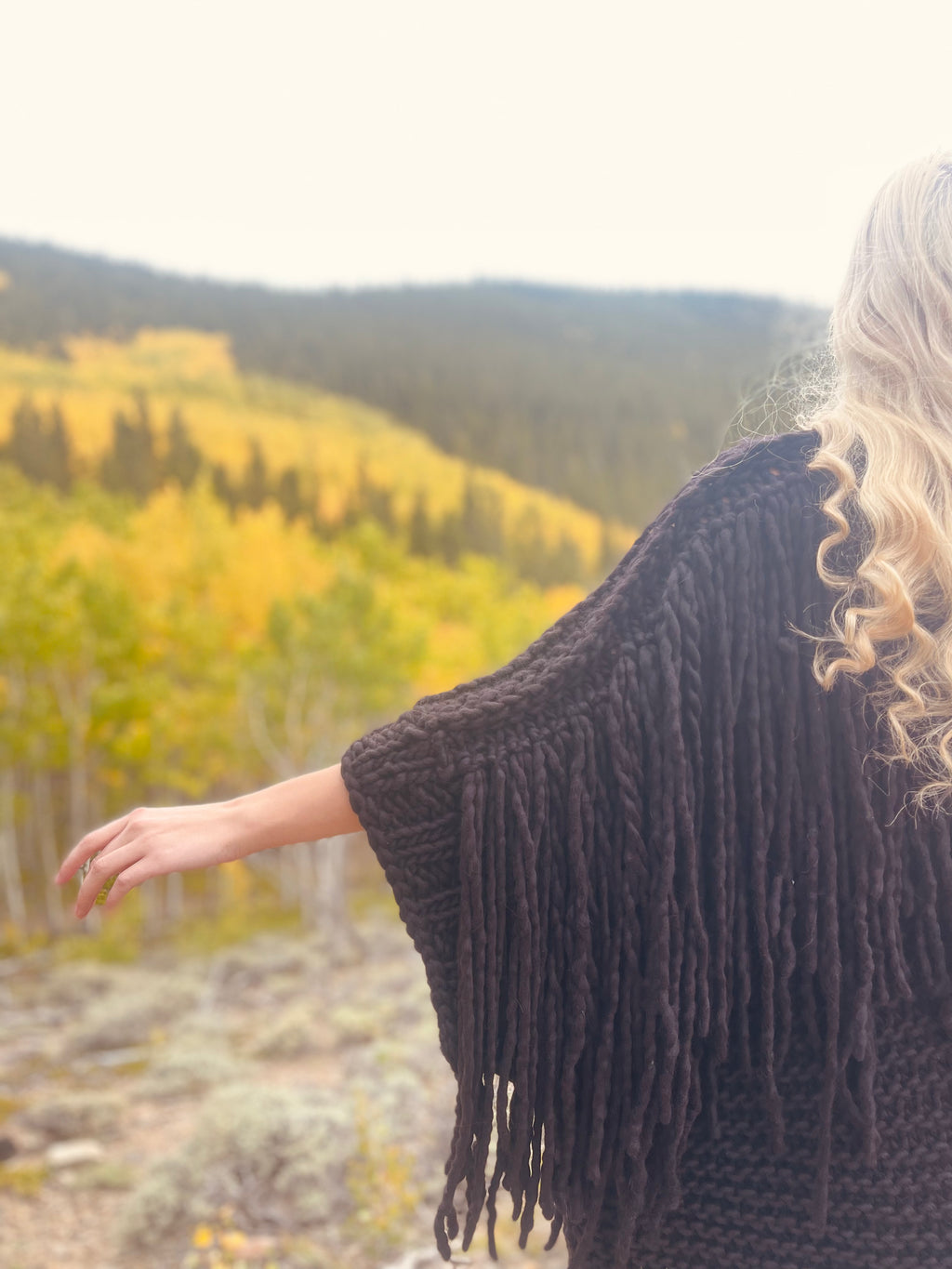 Midnight Fringe Sweater