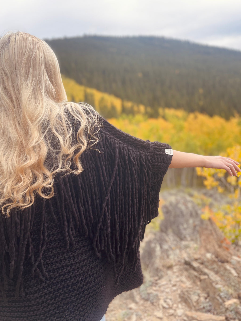 Midnight Fringe Sweater