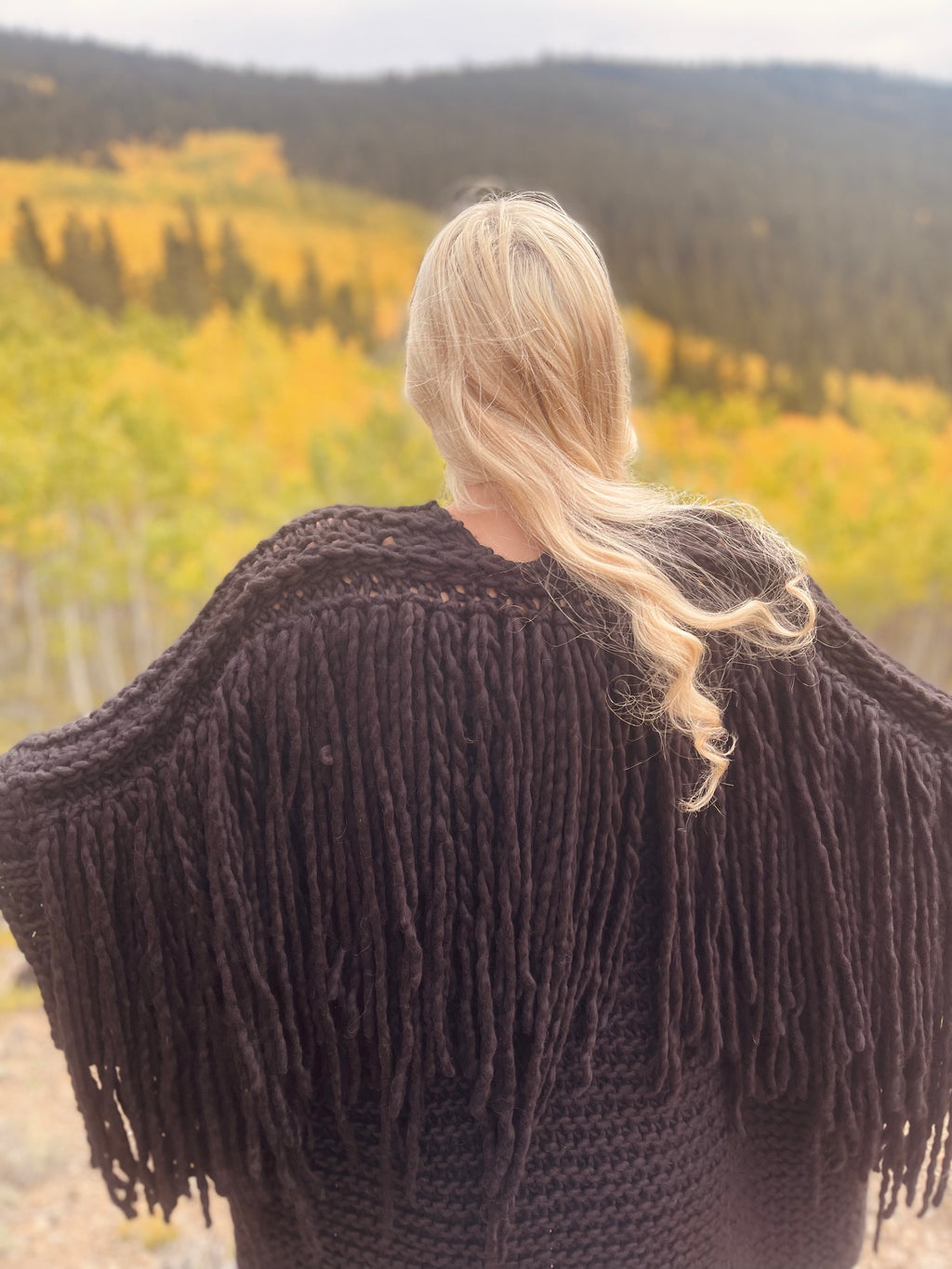 Midnight Fringe Sweater