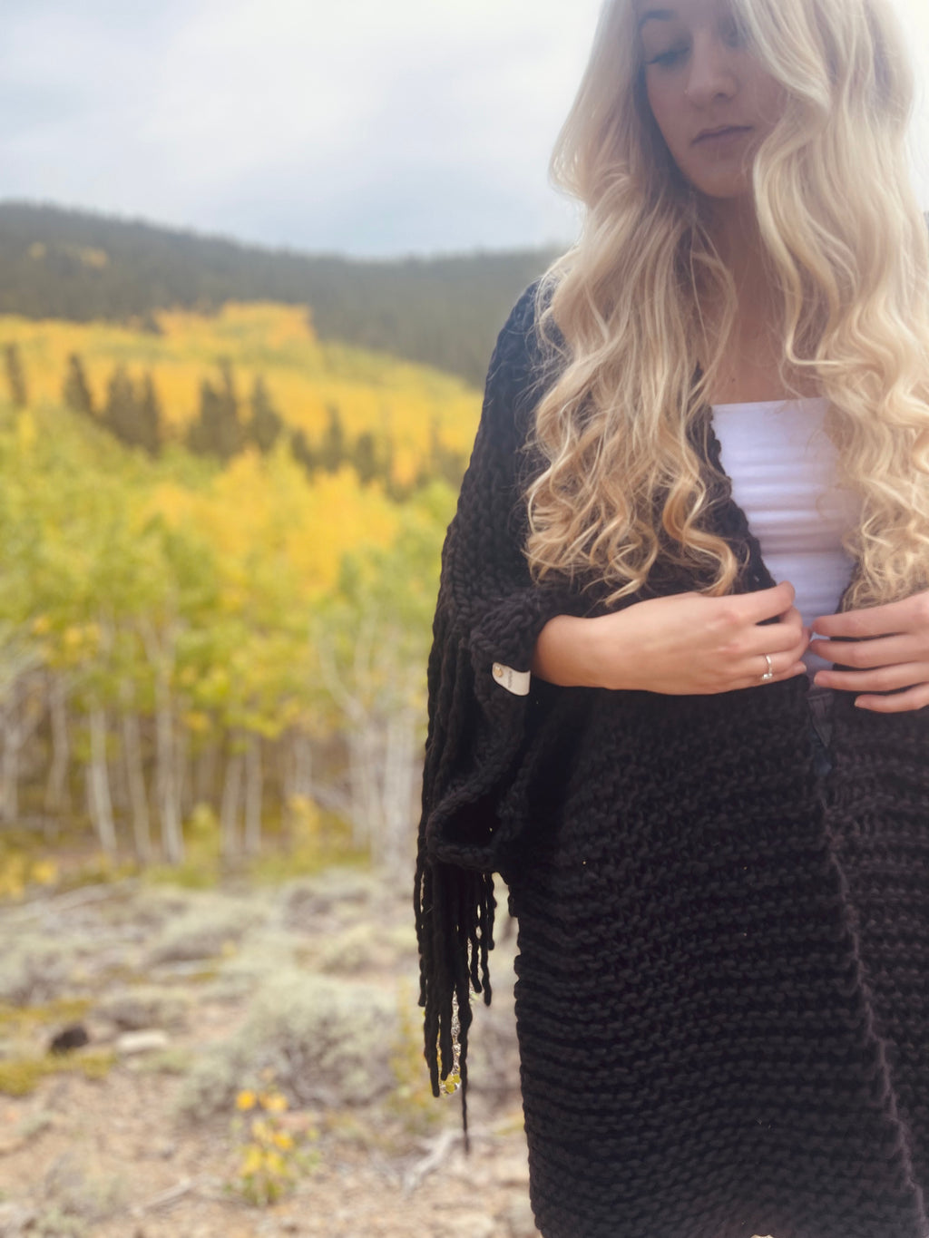 Midnight Fringe Sweater