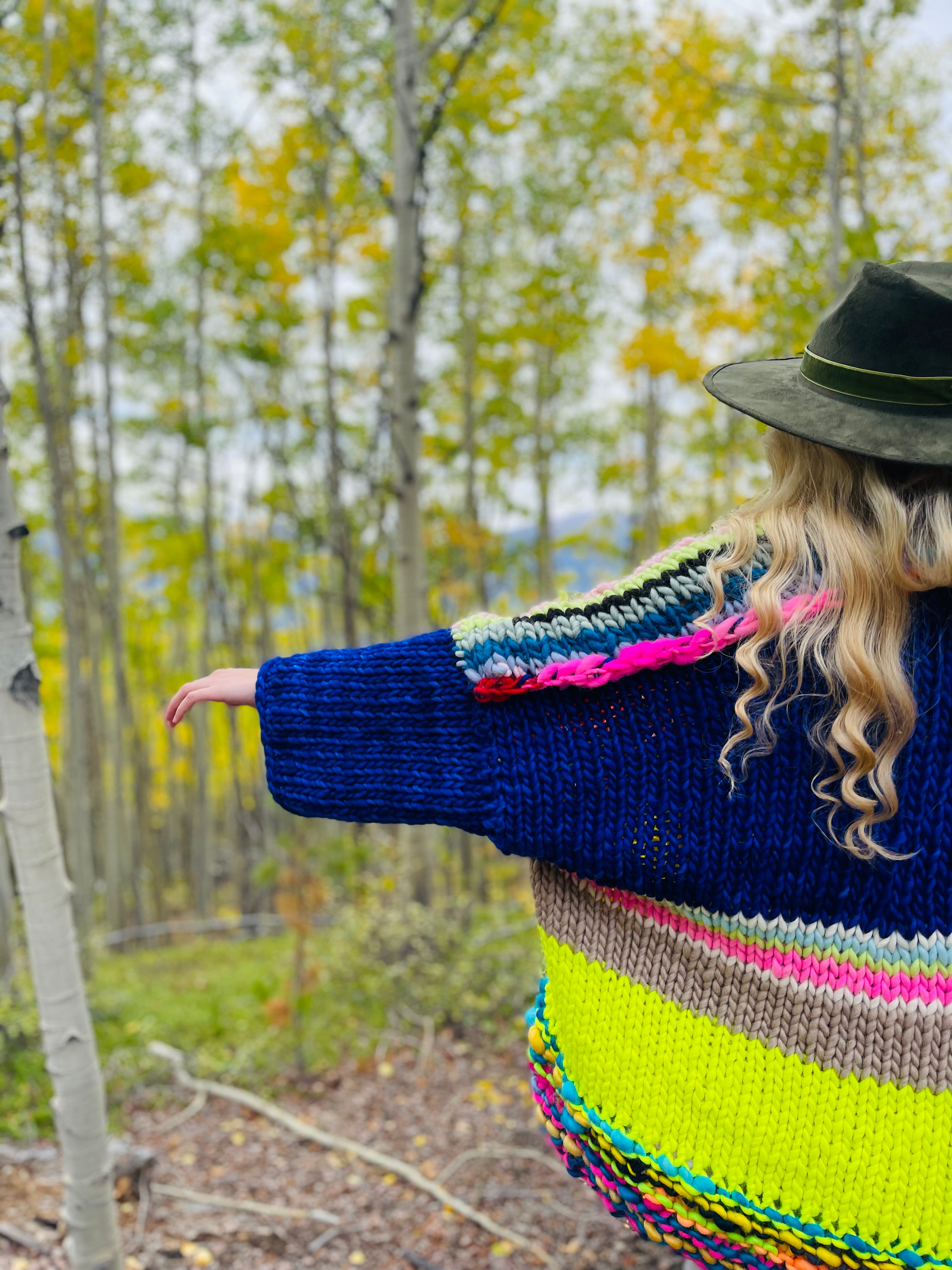 A Big Touch of Blue Sweater