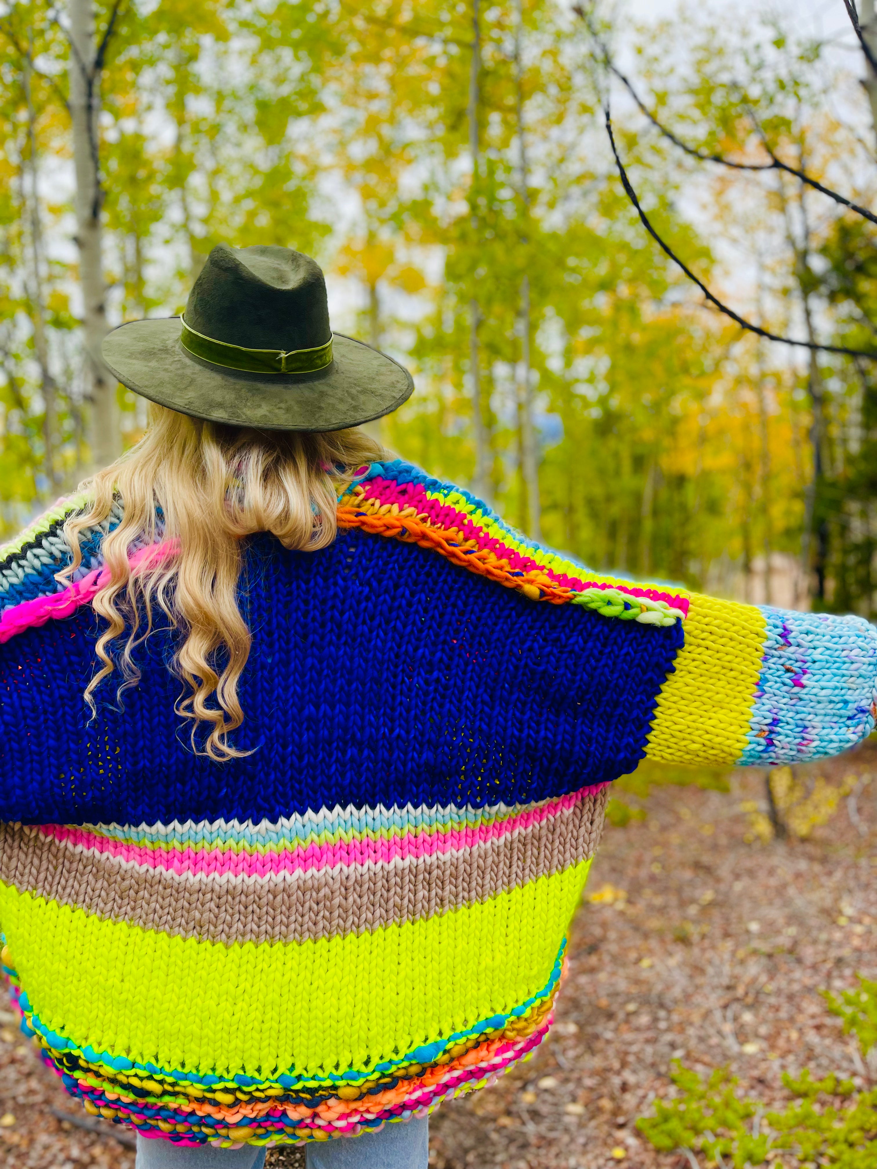 A Big Touch of Blue Sweater