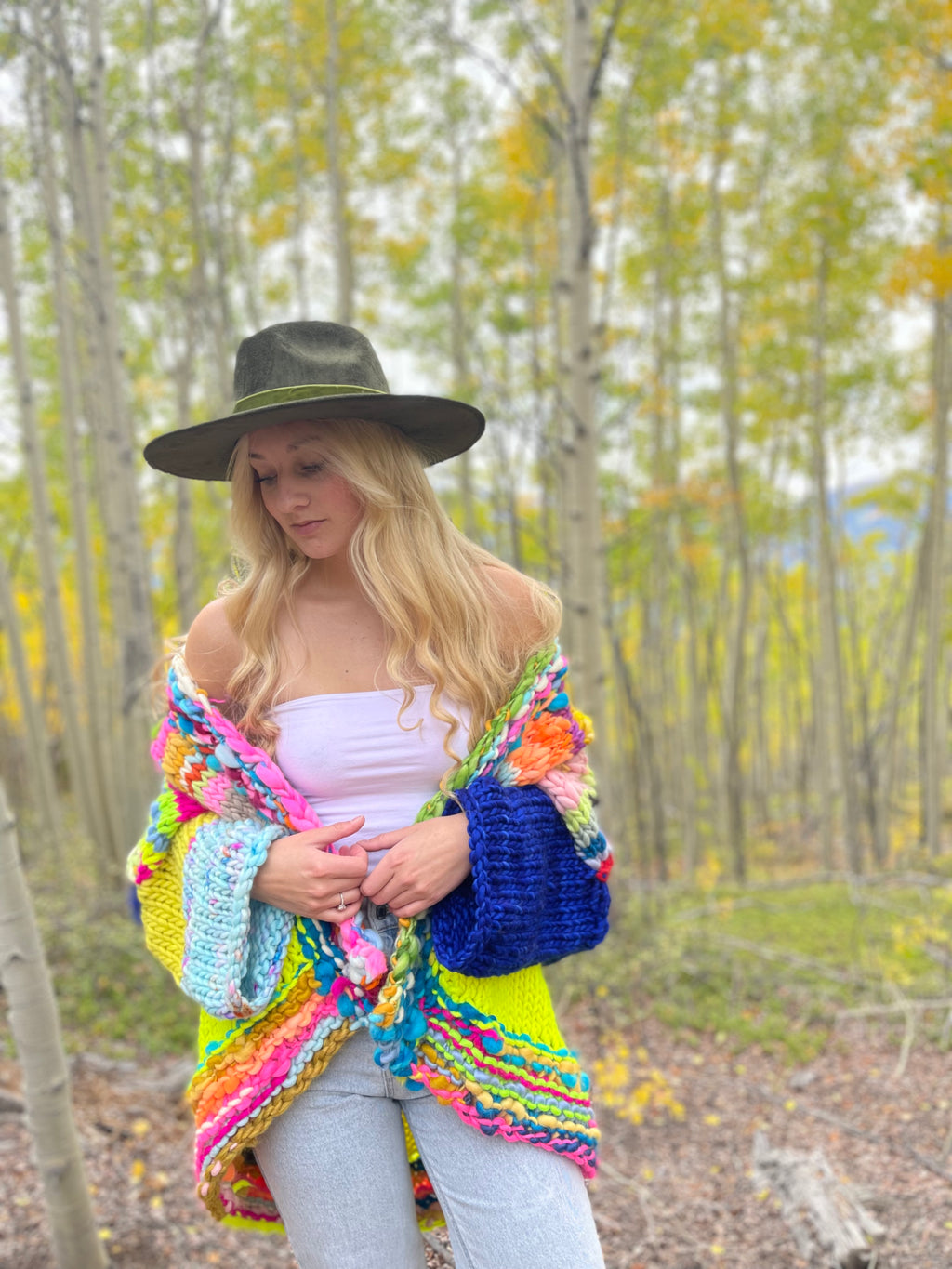 A Big Touch of Blue Sweater