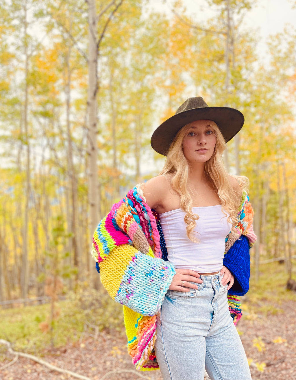 A Big Touch of Blue Sweater
