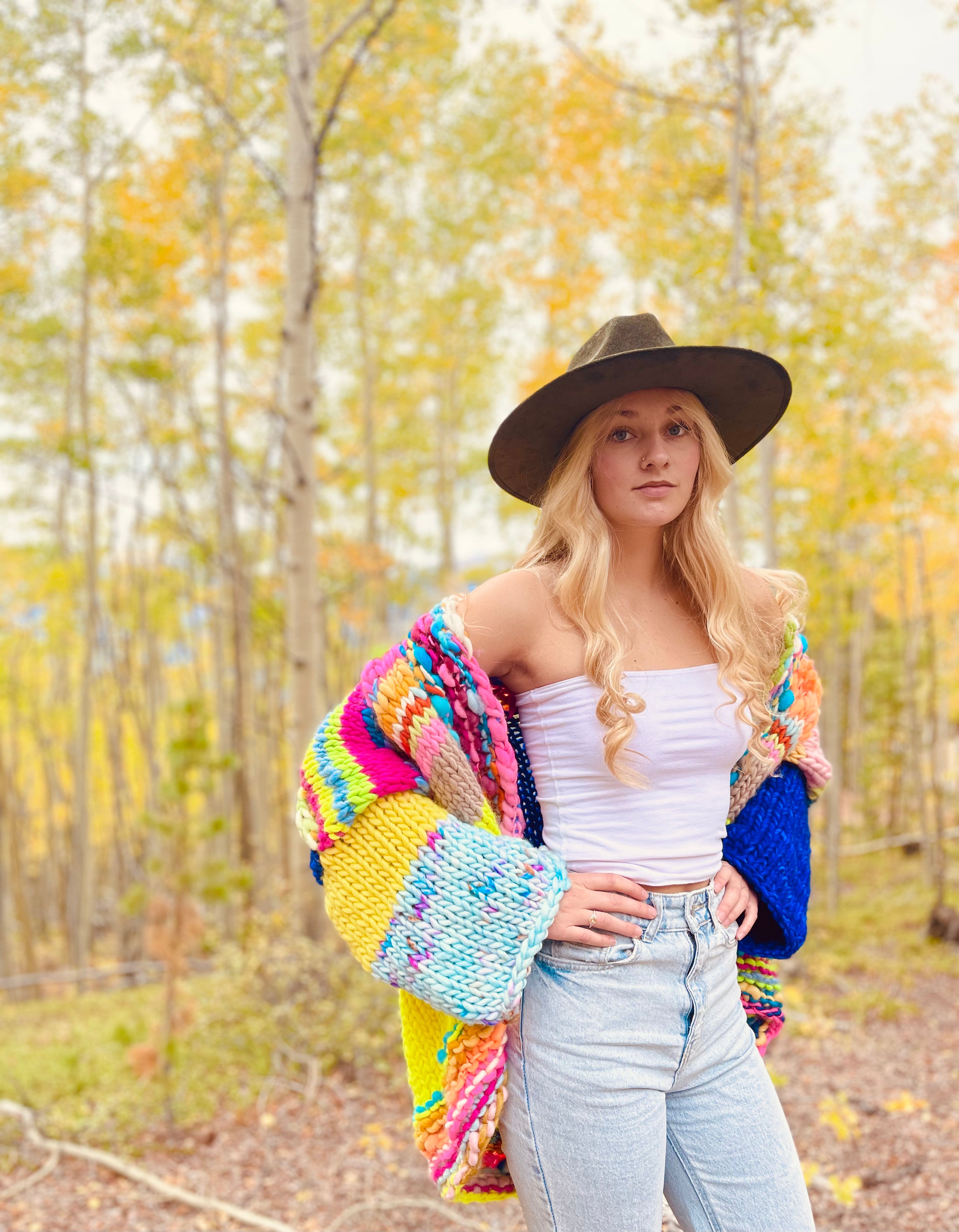 A Big Touch of Blue Sweater