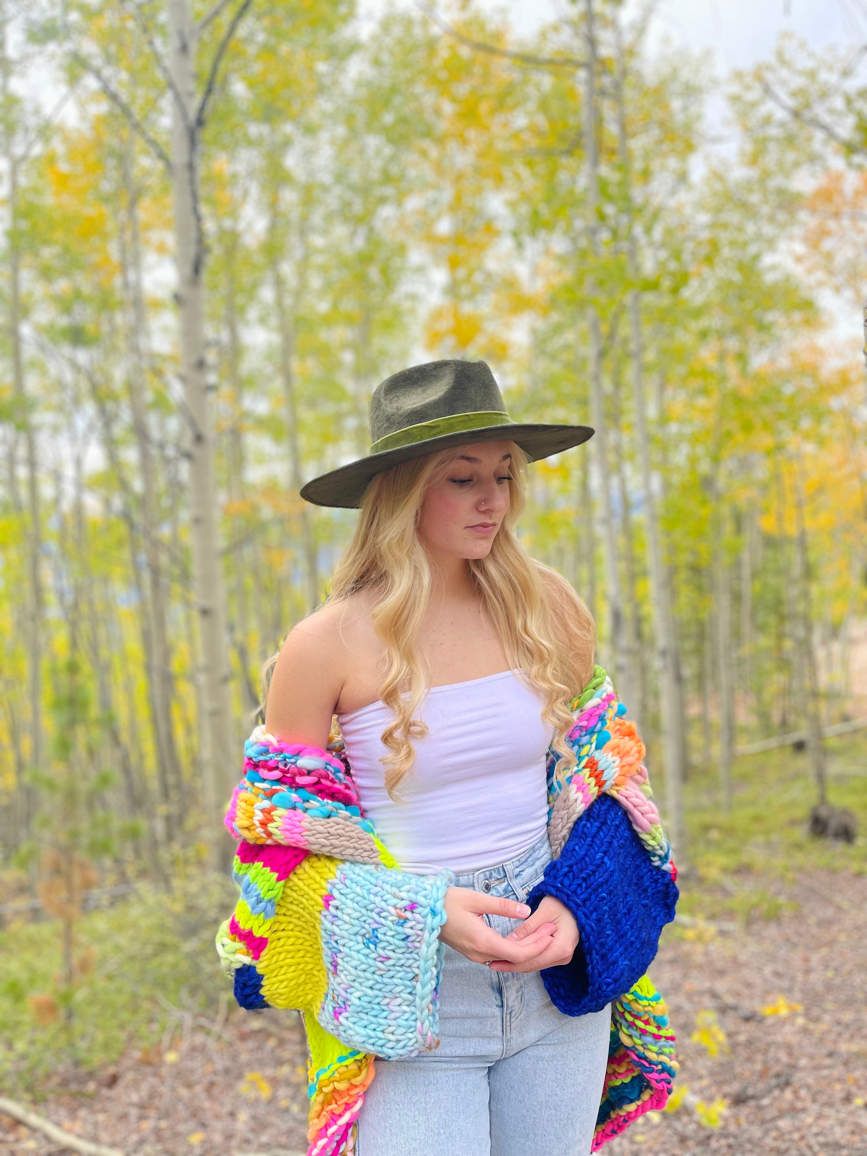 A Big Touch of Blue Sweater